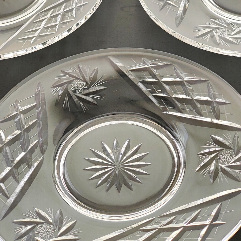 Pinwheel | Ajka crystal - Csopak Pattern | 3 - 6 Inch Plates